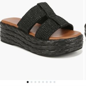 Zodiac Izzy Raffia Platform Sandals Size 9.5 NWOT